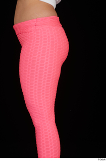 Leticia casual dressed pink leggings thigh 0003.jpg